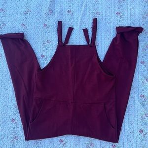 maroon super stylish jump suit